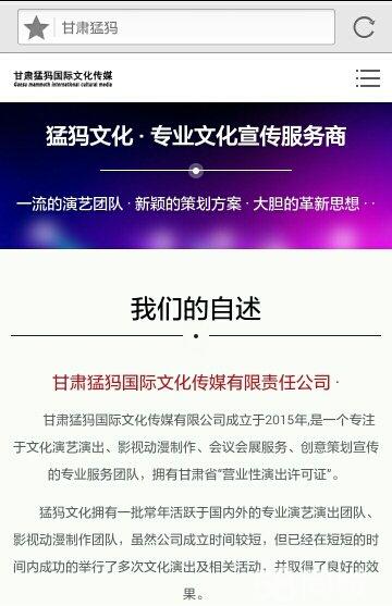 甘肃猛犸国际文化传媒有限责任公司招聘信息 公司前景 规模 待遇怎么样